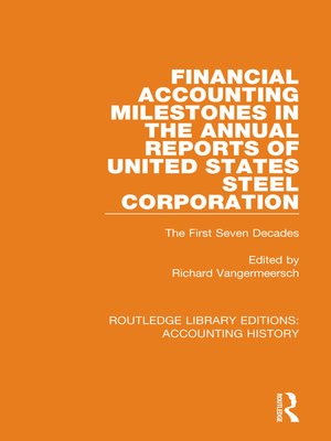 cover image of Financial Accounting Milestones in the Annual Reports of United States Steel Corporation